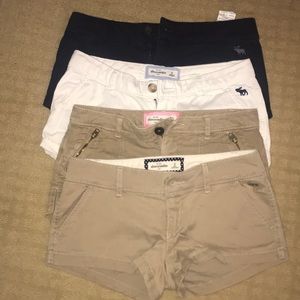 kids abercrombie low waisted shorts